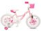 Goetze Sweetie 16 Zoll Kinderfahrrad für Mädchen | Rücktritt & V-Bremse | 1-Gang | für 4–7 Jahre | 105–125 cm Körpergröße | Rosa oder Türkis | Innklusive Korb & Stützräder