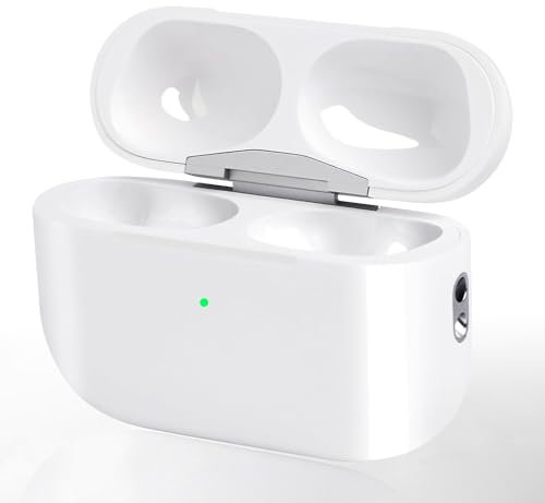 USB-C/caja de carga inalámbrica compatible con Air Pods Pro 1 y Pro 2, reemplazo de funda de carga con botón de acoplamiento sincronizado, carga inalámbrica y con cable (auriculares no)