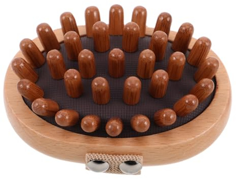 VALICLUD Holz-meridian-massagebürste Mit Multiplen Knotenpunkten Und Luftpolster Für Sanfte Akupressur Ganzkörper-anwendung Bei Muskelentspannung Und Durchblutungsförderung Ergonomisch Für