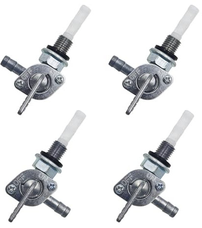 MIPIACE 4 Piezas Grifo de Combustible M10 Interruptor de Combustible Grifo de Gasolina Moto Universal Grifo Gasolina Generador Interruptor Gasolina para Generadores Motocicleta