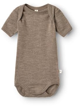 Dilling Kurzarmbody aus Merinowolle für Babys