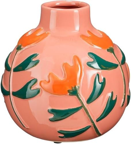 Mica Decorations AVA Vase - H20 x Ø20 cm - Keramik - Rosa