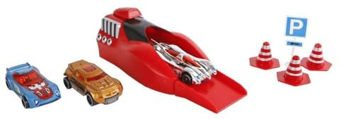 Roadblasters Abschuss Auto Set - Spielzeugautos mit Launcher und Zubehör