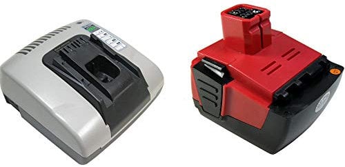 Kit 2 en 1 : chargeur rapide + batterie Li-ion haute performance 14,4 V 3000 mAh pour Hilti B144 SF 144-A SF 144-A CPC SFH 144-A SFH 144-A CPC SFL 144-A SID 144-A CPC SIW 144-A CPC