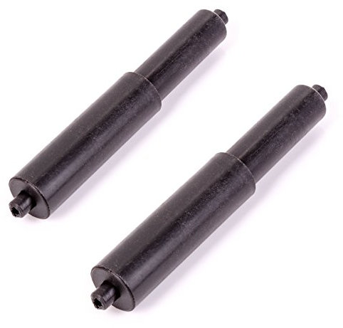 2X 145mm Replacement Plastic Black Toilet Roll Holders