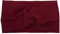 styleBREAKER Damen Haarband mit Twist Knoten in Feinripp Optik | Weiches Stirnband für Sport und Alltag | One Size elastisch, Farbe:Bordeaux-Rot