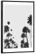 artboxONE Poster mit schwarzem Rahmen 45x30 cm Schwarz-weiß Natur California Palm Trees - Bild Palm los Angeles Palm