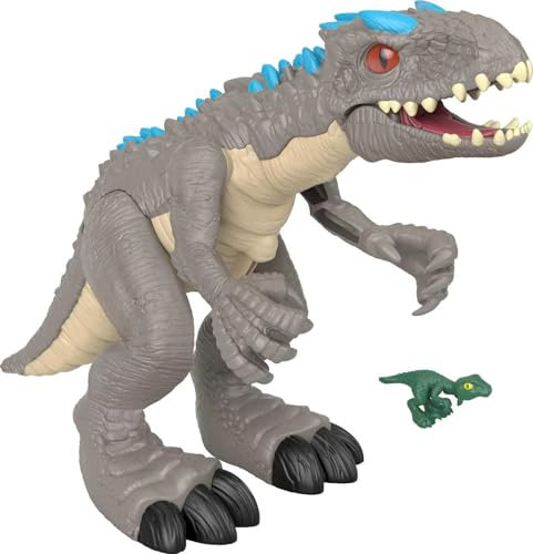 Fisher-Price Imaginext Price Jurassic World GMR16 - Imaginext Dinosaurier-Set mit Schleuderaction Indominus Rex, Dinosaurier Spielzeug ab 3 Jahren