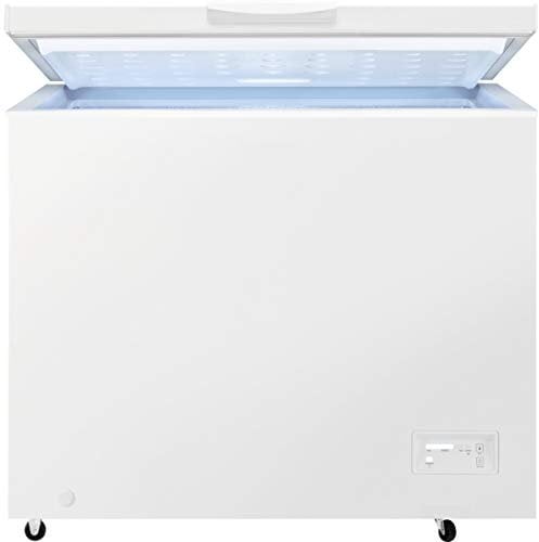 Zanussi ZCAN26FW1 Arcón congelador, Capacidad 254 Litros, 2 cestos, Compresor Inverter, Congelación Rápida, Display LCD, Alarma acústica y visual luminosa, Blanco