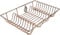 Dish Drainer Chrome Sink Rack Kitchen Cups Plates Bowls Cutlery Mugs Utensils (Copper)