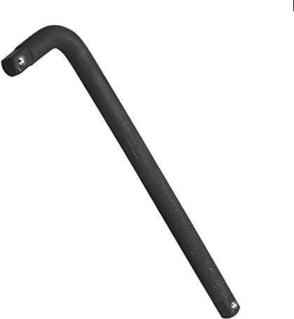 TopHomer 3/4 Drive Socket Breaker L Shape Extension Bar Wrench, Socket Accessory Repair Tools, 400mm/450mm