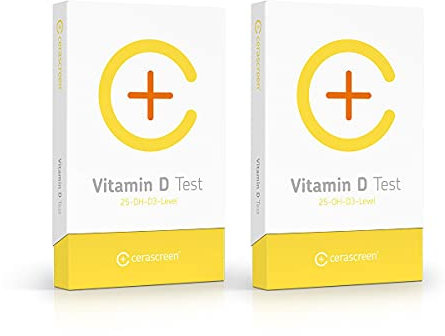 Vitamin D Test - Doppelpackung von CERASCREEN | Vitamin-D-Spiegel zu Hause messen und Mangel erkennen - Spare jetzt im Kombi- Paket | Professionelle Laboranalyse mit konkreten Handlungsinformationen