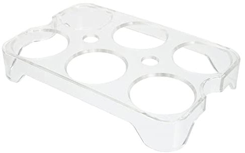 Compact 6-Slot Egg Holder for Refrigerator Door, Durable Pp Egg Storage Tray for Kitchen Countertop, Assorted Color, 5.83 X 3.82 X 0.79 in