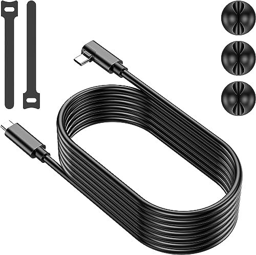 EVARY Link Cable 5M/16ft, Cable para Oculus Quest 2 de Transferencia de Datos de Alta Velocidad y paraOculus Quest 2 Cable USB 3.0 Gen 1, para Oculus Link Cable USB C a USB C para Oculus Quest 1/2