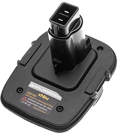 vhbw Akku-Adapter kompatibel mit Dewalt Akku DW9099 Elektrowerkzeug/Akku - Adapter für 20 V Li-Ion Akkus