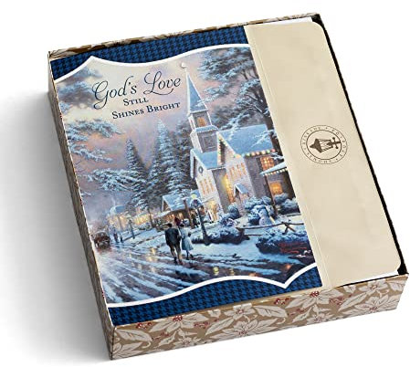 DaySpring Thomas Kinkade – God's Love – 18 hochwertige Weihnachtskarten und Umschläge