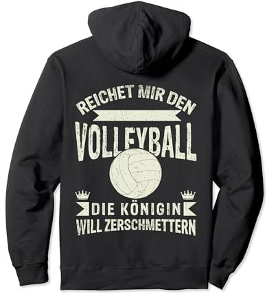 Volleyball Königin, Mädchen Beachvolleyball Damen Volleyball Pullover Hoodie