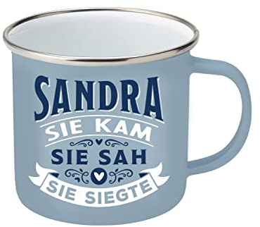 Top Lady Becher | aus Emaille | 350ml | Sandra