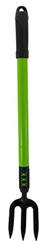 BARGAINS-GALORE Telescopic Garden Digging Fork - Gardening Hand Tool, 3 Tooth, Non Slip Grip Handle, Heavy Duty | Cultivating All Types Of Soil | Hedge Fork, Rust Resistant