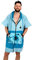 WAVE HAWAII Poncho Flyh Surfponcho 100% Baumwolle für Körpergrößen von 155-185 cm Umkleidehilfe für Schwimmen Strand Surfen Badetuch mit Badeponcho Duschponcho für Damen Herren Erwachsene