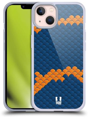 Head Case Designs Clown Blu Scaglie Custodia in Gel [Protezione di Grado Militare] Compatibile con Apple iPhone 13 E Compatibile con MagSafe
