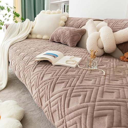 WYJHNLBEDC Sofa/Couch überzug, Sofabezug L Form/U Form/Ecksofa 3/2/1 Sitzer, Sofa überwurfdecke, Super Samt Sofaschoner Decken, Sofaschutz Decke Hund Kratzschutz Katze, 70x210cm