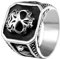 VELESAY Totenkopf Ring Herren Edelstahl Schädel Punk Biker Gothic Hip Pop Vintage Männer Schmuck Halloween