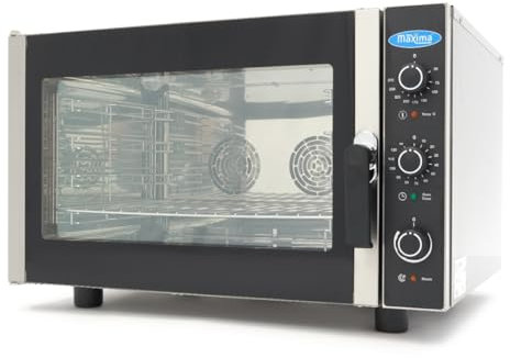 Maxima Forno a Vapore Combinato - adatto a 4 Teglie (1/1 GN / 60 x 40 cm) - Analogico - 400V