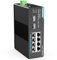 YuanLey Switch Ethernet Industriale 8 Porte Gigabit con 2 SFP, 8 Porte Ethernet Gigabit, Switch DIN-Rail Certificato IP30, Switch di Rete Non Gestito (-40 a 176°F), Protezione a Vita, Senza Ventola