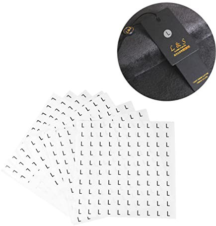 STOBOK 1000 Stück Größenetiketten Kunststoff-hutetiketten Kleidungsetiketten Etiketten Rollenverpackung Warenaufkleber