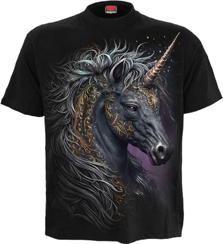 Spiral Celtic Unicorn Männer T-Shirt schwarz