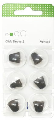 6 Domes Click-Sleeve Open Vented for Hearing Aids Signia Siemens (S)