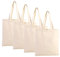 Lunyloer Baumwolltasche, 4 StüCk Baumwollbeutel, Jutebeutel, Tragetasche Stofftasche Einkaufstasche FüR WäSche Sport Shopping Lebensmittel (35x 40 Cm)