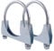 2 Pcs Heavy Duty Exhaust U Clamps Ø52-102 mm Saddle Style Muffler U-Bolt Clamp, Stainless Steel Clamp (Exhaust U Clamp, 76mm)