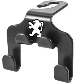 LCLXYC Auto Lagerung Haken für Peugeot 107 207 407 408 206 306 307 308 406 806 3008 4008,Multifunktionaler Haken für Autositzlehnen Solide Dauerhaft Tragbar Auto Innere Zubehör,1Pcs