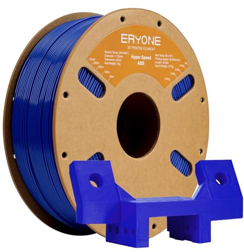 ERYONE Hochgeschwindigkeits-ABS-Filament 1.75mm +/- 0.03mm, Hyper Speed ABS-Filament 30-600mm/s, 1kg (2.2LBS) / Spule, Blau