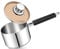 Homikit 16cm Tri-Ply Saucepan, Stainless Steel Milk Cooking Pan with Glass Lid & Small Pouring Lips, Suitable for Induction, Gas & Electric Hobs, Healthy, Mirror Finished & Easy Clean