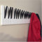 Piano Wooden Wall Mount Coat Rack - Holds Hats, Clothing & Scarves
