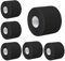 6 Rouleaux Bandage Autoadhésif Cohésifs Bande Cohésive Bandage Medical Sports Bande Elastiques Pansements Adhésifs pour Doigt Mains Pieds Poignets (noir)