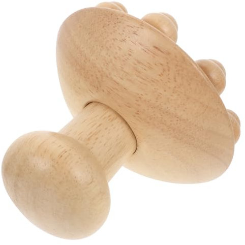 MOLUCKFU Holz Massagerolle Für Hand Akupunktmassage Tragbar Körpermassagegerät Guasha-roller Für Hause Multifunktions-guasha-roller Zur Entspannung