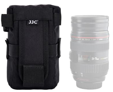 JJC Housse de Protection Pochette pour Objectifs Canon EF 16-35mm f4L EF 24-105mm f4L RF 85mm f2 EF 100mm f2.8L Macro Nikon AF-S 24-70mm f2.8 16-35mm f4G, Dimensions Intérieures 3,15 x 6,1