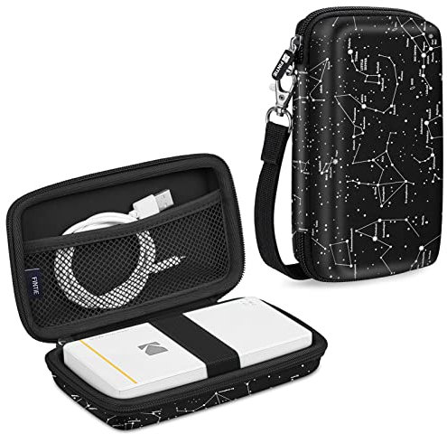 FINTIE Tasche für Kodak Fotodrucker, Kodak Mini 2 Retro/Step/Mini 2 HD/Smile/Printomatic, Hartschalen Tragetasche mit Innentasche, Sternbild