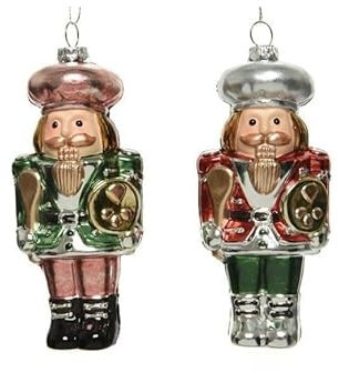 Chianese Addobbo Appendino Schiaccianoci di Metallo Sottile 1Pz – Decorazione Natalizia Elegante per Albero di Natale – 13,5 cm – Design Classico e Raffinato