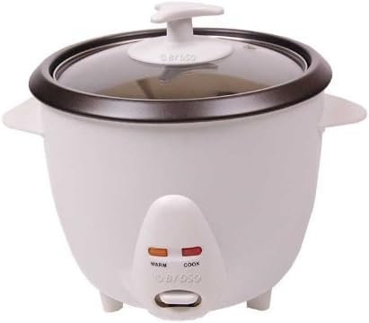 Bazzaree 2.5L Automatic Rice Cooker – 900W Electric Rice Maker with Non-Stick Pot & Keep Warm Function – White Glass Lid, Spatula & Measuring Cup Included