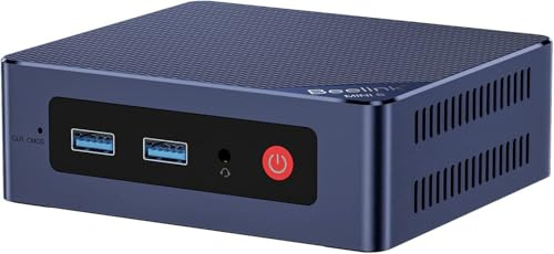 Beelink MINI S12 - Mini PC a basso consumo energetico con Windows 11 Pro, Intel N95, Grafica UHD 4K, RAM 12 GB LPDDR5, SSD 512 GB NVMe, Wi-Fi 5 AC, 2.5G Ethernet, Bluetooth, 2x HDMI, VESA