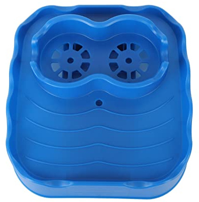 Phefop Plateau de Table pour Spa, Porte-gobelet Réglable, Antidérapant, Gonflable, pour Piscine, pour Femmes, Piscine Extérieure, Spa, Baignoire Hors Sol (Blue)