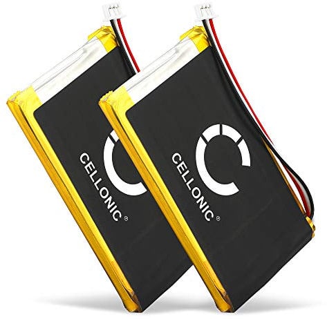 CELLONIC, battery sat nav compatible with TomTom SatNav, GO 730, GO 720 (1300mAh, 3.7V) 2x Replacement battery AHL03714000,VF8