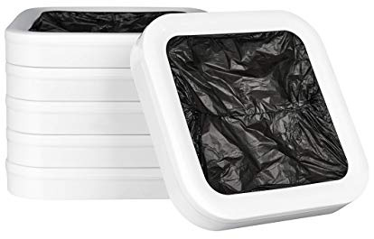 TOWNEW Official Refill Rings for Smart Kitchen Trash Can | Durable Garbage Bags Electric Trash Can - Pack of 6 Refill Rings - Up to 150 Trash Bags (6 Months Supply)