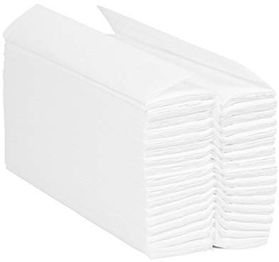 Blake & White C-Falz 2-lagige weiße Papiertücher, PS1022 | Purely Smile Einweg-Handtücher für Spender – Ideal für Küchen, Toiletten, Büros und gewerbliche Nutzung | 2400 Stück