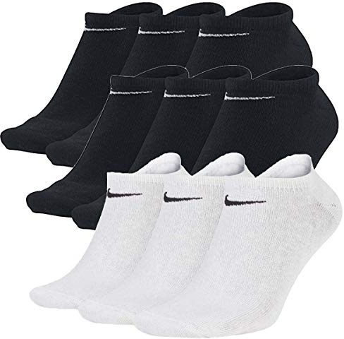 Nike 9 Paar Sneaker Socken No Show Füßlinge schwarz / weiß / Mehrfarbig